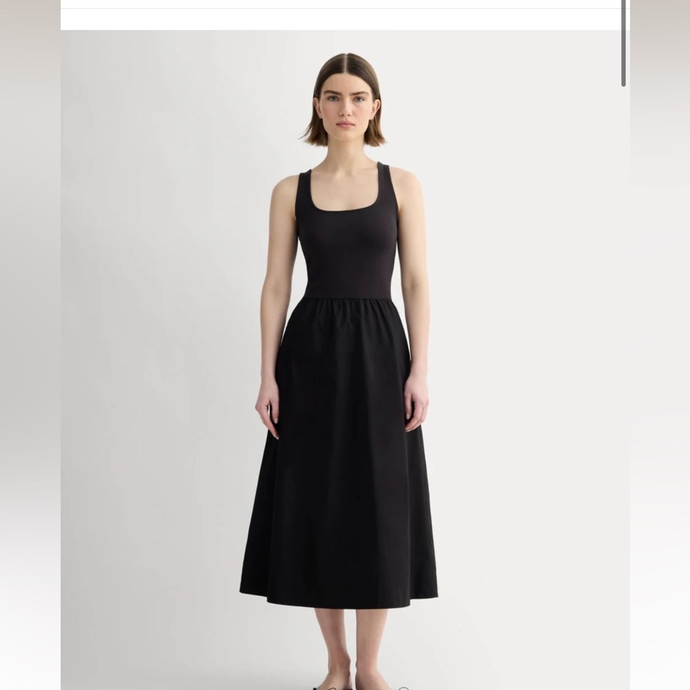 Everlane The Form Riviera Tank Dress in Black size XXS NWT